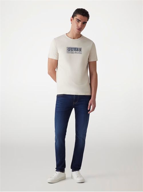 t-shirt uomo bianca GUESS | M5GI19J1314/G1V7